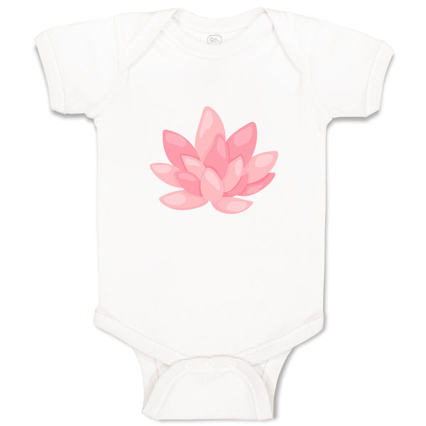 Baby Clothes Pink Lily 2 Nature Flowers & Plants Baby Bodysuits Cotton