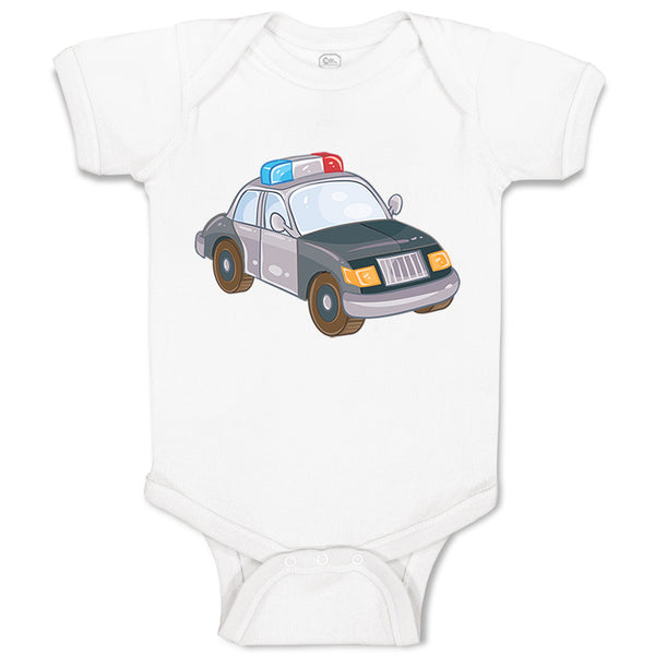 Baby Clothes Police Car Little Baby Bodysuits Boy & Girl Newborn Clothes Cotton