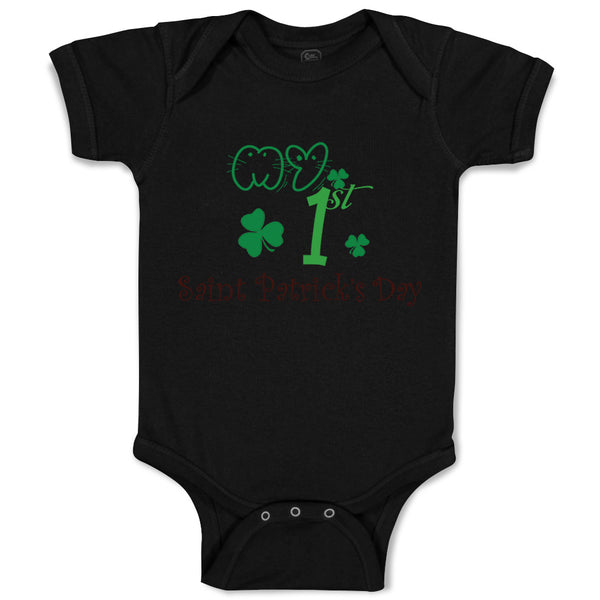Baby Clothes My First Saint Patrick S Day Shamrock St Patrick's Day Cotton