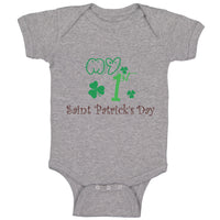 Baby Clothes My First Saint Patrick S Day Shamrock St Patrick's Day Cotton