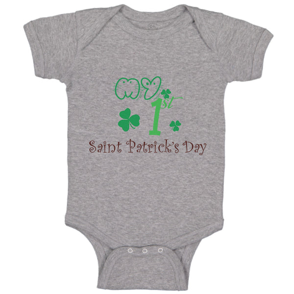 Baby Clothes My First Saint Patrick S Day Shamrock St Patrick's Day Cotton