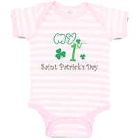 Baby Clothes My First Saint Patrick S Day Shamrock St Patrick's Day Cotton