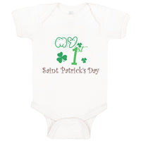 Baby Clothes My First Saint Patrick S Day Shamrock St Patrick's Day Cotton