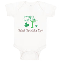 Baby Clothes My First Saint Patrick S Day Shamrock St Patrick's Day Cotton