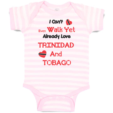 Baby Clothes I Can T Even Walk Yet Already Love Trinidad and Tobago Cotton