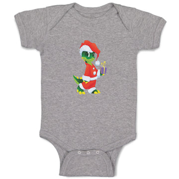 Baby Clothes Dinosaur in Santa Suite Holidays and Occasions Christmas Cotton