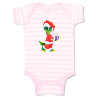 Baby Clothes Dinosaur in Santa Suite Holidays and Occasions Christmas Cotton