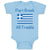 Baby Clothes Part Greek All Trouble Baby Bodysuits Boy & Girl Cotton