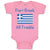 Baby Clothes Part Greek All Trouble Baby Bodysuits Boy & Girl Cotton