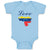 Baby Clothes Love Venezuela A Countries Love Baby Bodysuits Boy & Girl Cotton