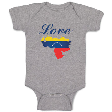 Baby Clothes Love Venezuela A Countries Love Baby Bodysuits Boy & Girl Cotton