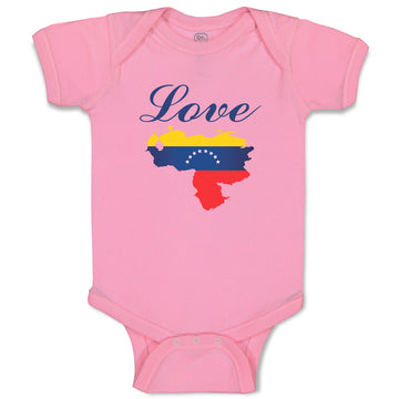 Baby Clothes Love Venezuela A Countries Love Baby Bodysuits Boy & Girl Cotton