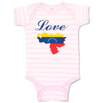 Baby Clothes Love Venezuela A Countries Love Baby Bodysuits Boy & Girl Cotton