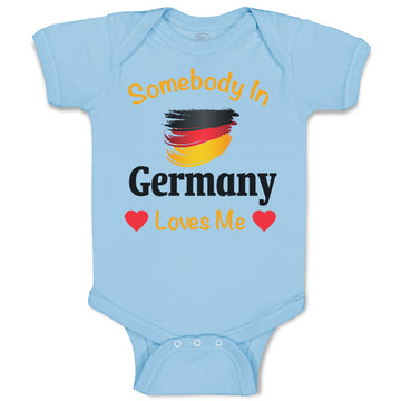 Baby Clothes Somebody in Germany Loves Me Baby Bodysuits Boy & Girl Cotton