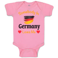 Baby Clothes Somebody in Germany Loves Me Baby Bodysuits Boy & Girl Cotton