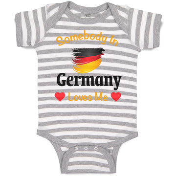 Baby Clothes Somebody in Germany Loves Me Baby Bodysuits Boy & Girl Cotton