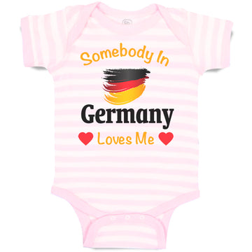 Baby Clothes Somebody in Germany Loves Me Baby Bodysuits Boy & Girl Cotton
