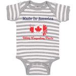 Baby Clothes Made in America with Canadian Parts Style A Baby Bodysuits Cotton