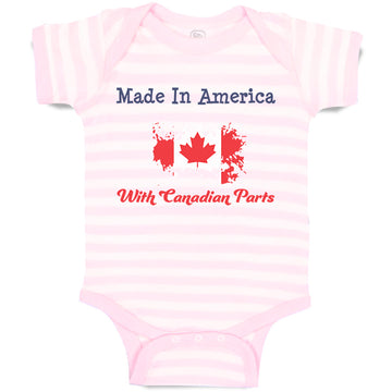 Baby Clothes Made in America with Canadian Parts Style A Baby Bodysuits Cotton