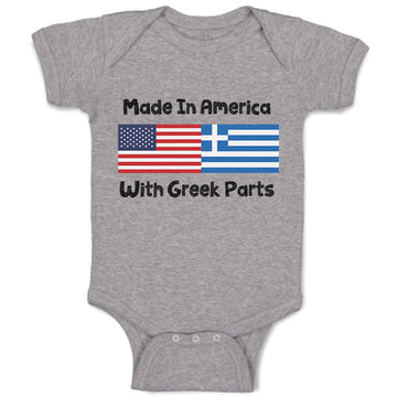 Baby Clothes Made in America with Greek Parts Baby Bodysuits Boy & Girl Cotton