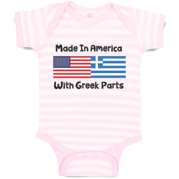 Baby Clothes Made in America with Greek Parts Baby Bodysuits Boy & Girl Cotton
