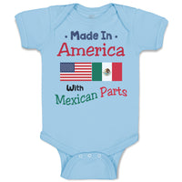 Baby Clothes Made in America with Mexican Parts Style A Baby Bodysuits Cotton