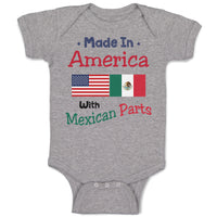 Baby Clothes Made in America with Mexican Parts Style A Baby Bodysuits Cotton