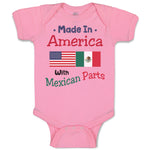 Baby Clothes Made in America with Mexican Parts Style A Baby Bodysuits Cotton