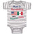 Baby Clothes Made in America with Mexican Parts Style A Baby Bodysuits Cotton