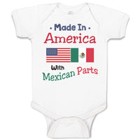 Baby Clothes Made in America with Mexican Parts Style A Baby Bodysuits Cotton