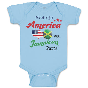 Baby Clothes Made in America with Jamaican Parts Baby Bodysuits Cotton