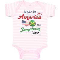 Baby Clothes Made in America with Jamaican Parts Baby Bodysuits Cotton