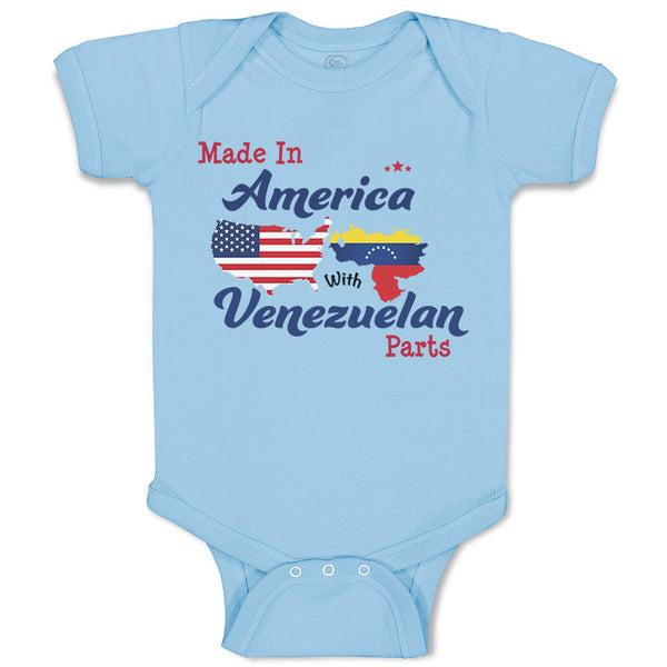 Baby Clothes Made in America with Venezuelan Parts Baby Bodysuits Cotton
