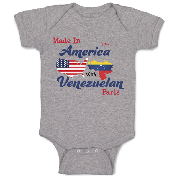 Baby Clothes Made in America with Venezuelan Parts Baby Bodysuits Cotton