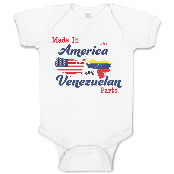 Baby Clothes Made in America with Venezuelan Parts Baby Bodysuits Cotton
