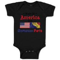 Baby Clothes Made in America with Romanian Parts Baby Bodysuits Cotton