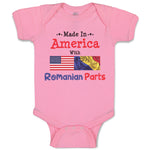 Baby Clothes Made in America with Romanian Parts Baby Bodysuits Cotton