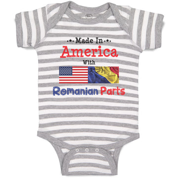 Baby Clothes Made in America with Romanian Parts Baby Bodysuits Cotton