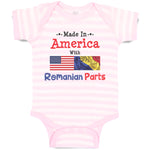 Baby Clothes Made in America with Romanian Parts Baby Bodysuits Cotton