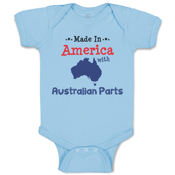 Baby Clothes Made in America with Australian Parts Baby Bodysuits Cotton