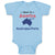 Baby Clothes Made in America with Australian Parts Baby Bodysuits Cotton
