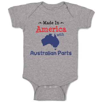 Baby Clothes Made in America with Australian Parts Baby Bodysuits Cotton