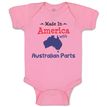 Baby Clothes Made in America with Australian Parts Baby Bodysuits Cotton