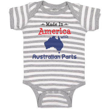 Baby Clothes Made in America with Australian Parts Baby Bodysuits Cotton