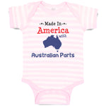 Baby Clothes Made in America with Australian Parts Baby Bodysuits Cotton