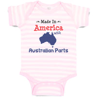 Baby Clothes Made in America with Australian Parts Baby Bodysuits Cotton