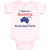 Baby Clothes Made in America with Australian Parts Baby Bodysuits Cotton