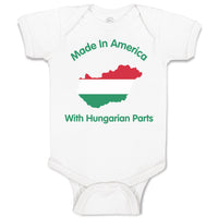 Baby Clothes Made in America with Hungarian Parts Baby Bodysuits Cotton