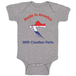 Baby Clothes Made in America with Croatian Parts Baby Bodysuits Cotton