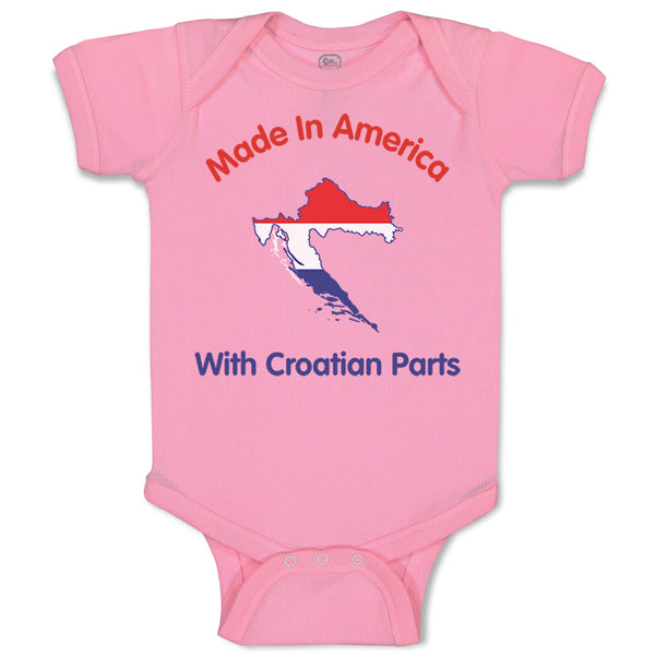 Baby Clothes Made in America with Croatian Parts Baby Bodysuits Cotton